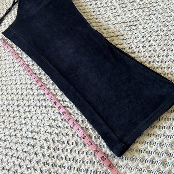 JUICY COUTURE 90s Y2K Inspired Velour Lounge Sleep Set Black | S - Picture 10 of 11